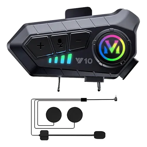 Auricular para casco Bluetooth IPX6 V10
