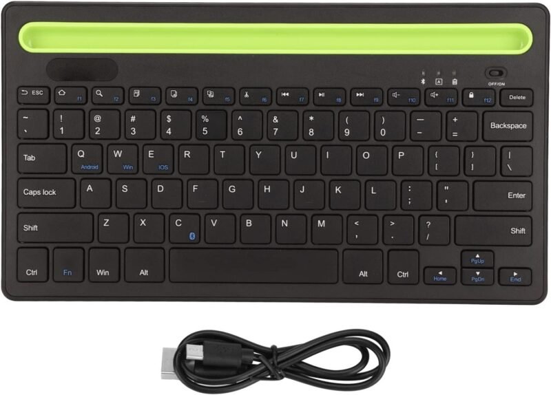 Teclado Bluetooth Recargable con Soporte - Image 10