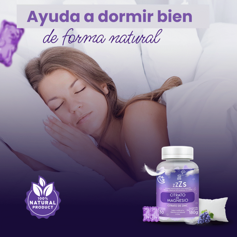 GOMITAS PARA DORMIR – Citrato de Magnesio + Zinc + Colágeno + Vitaminas x 60 unid - Image 4