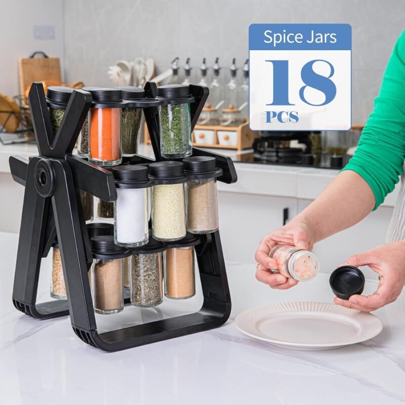 Organizador Giratorio de Cocina con 18 Frascos para Condimentos - Image 5