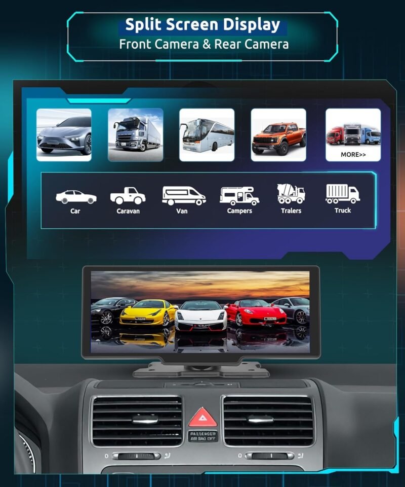 Pantalla CarPlay Portátil HD 9.3” con Android Auto y Cámara de Reversa - Image 7