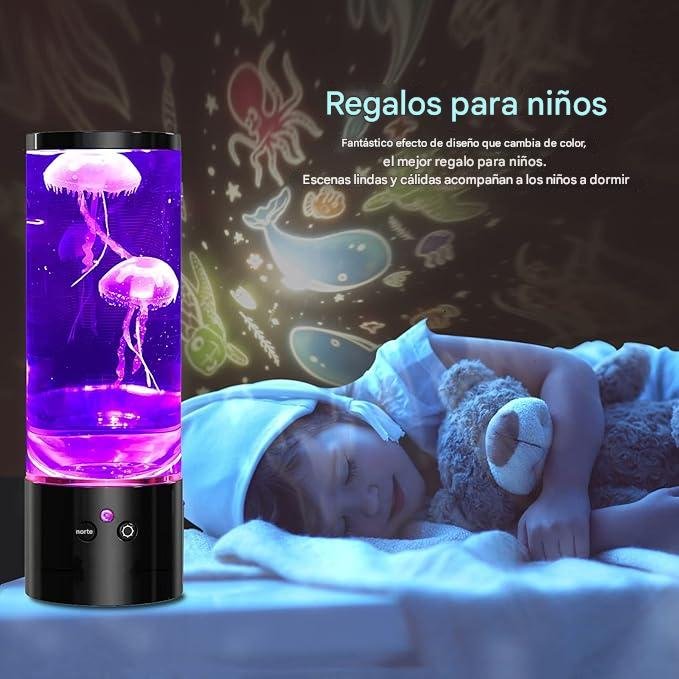 Lámpara Decorativa LED Medusa con Agua