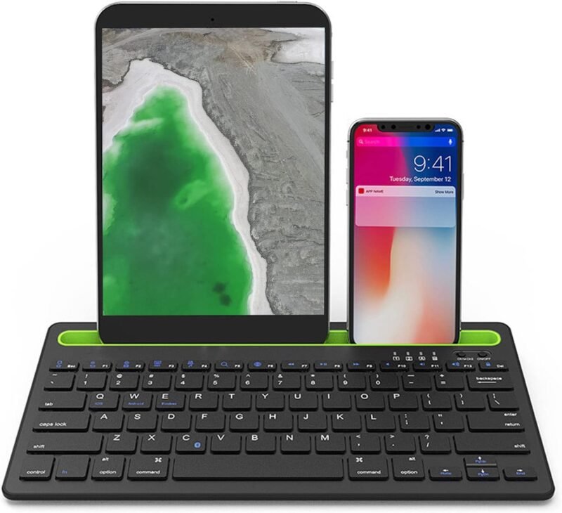 Teclado Bluetooth Recargable con Soporte - Image 6