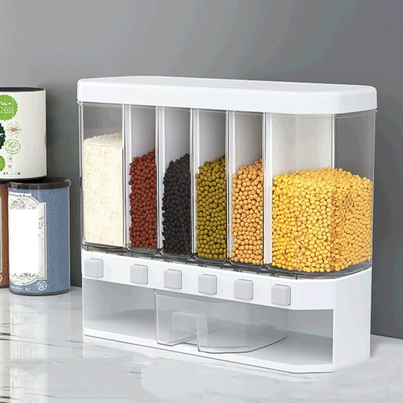 Dispensador de Almacenamiento con 6 Contenedores