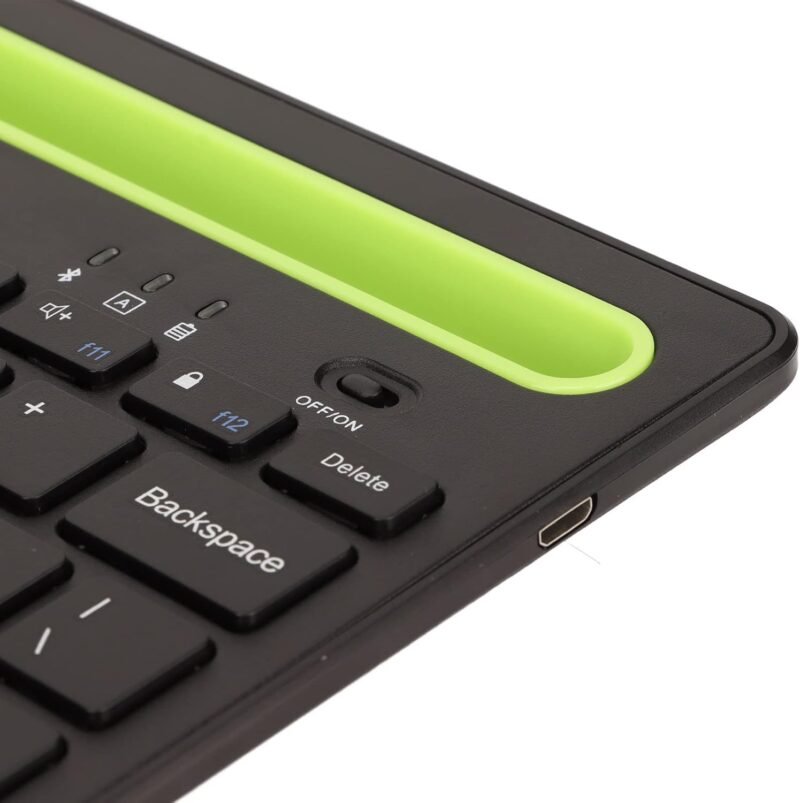 Teclado Bluetooth Recargable con Soporte - Image 4