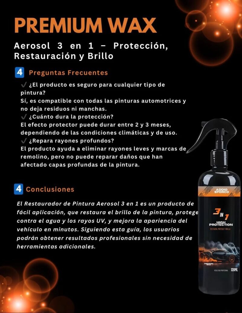 Premium Wax 120 ML + Cera Crema 60gr + Paño Micro - Image 4
